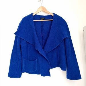 ⭐ 3 for $40 sale - Vintage Royal Blue - 100% Boiled Wool Jacket - XL
